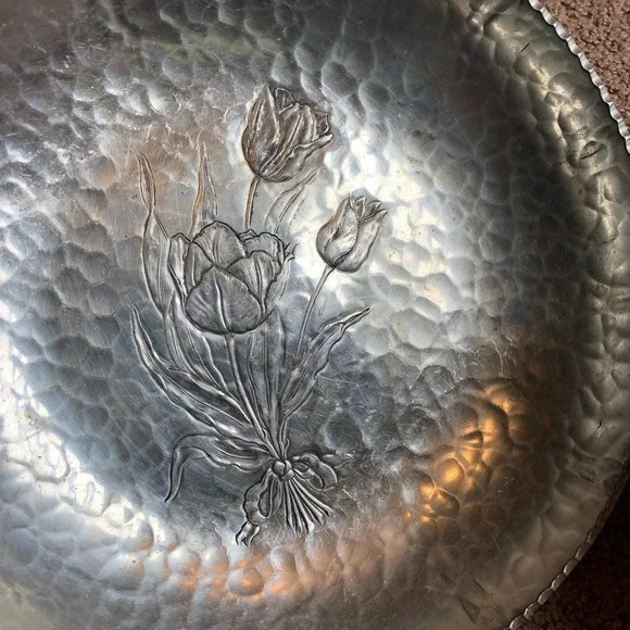 Vintage Hand Wrought Rodney Silver Co. 422 Round Pan/Bowl - Picture 4 of 5